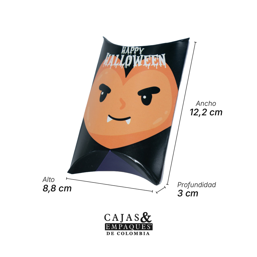 Caja Ecológica tipo Cojín 12.2x8.8x3 cm Vampiro