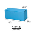 Eco-friendly box with black glossy 10x10x4 cm slip lid