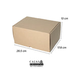 Caja plegadiza micro-corrugado 26.5x17.8x13 cm