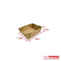 Bandeja ecológica 10x8x4 cm café Cajas y Empaques de Colombia