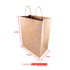 Bolsa ecológica 30x17x43cm #60 café árbol Navidad Cajas y Empaques de Colombia