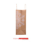Bolsa ecológica 16.3X10.3X22.6cm navidad copo Cajas y Empaques de Colombia