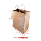 Bolsas ecológica 24X10X37cm navidad copo Cajas y Empaques de Colombia
