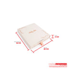 Caja ecológica base y funda 20x18x3 cm crema feliz día Cajas y Empaques de Colombia