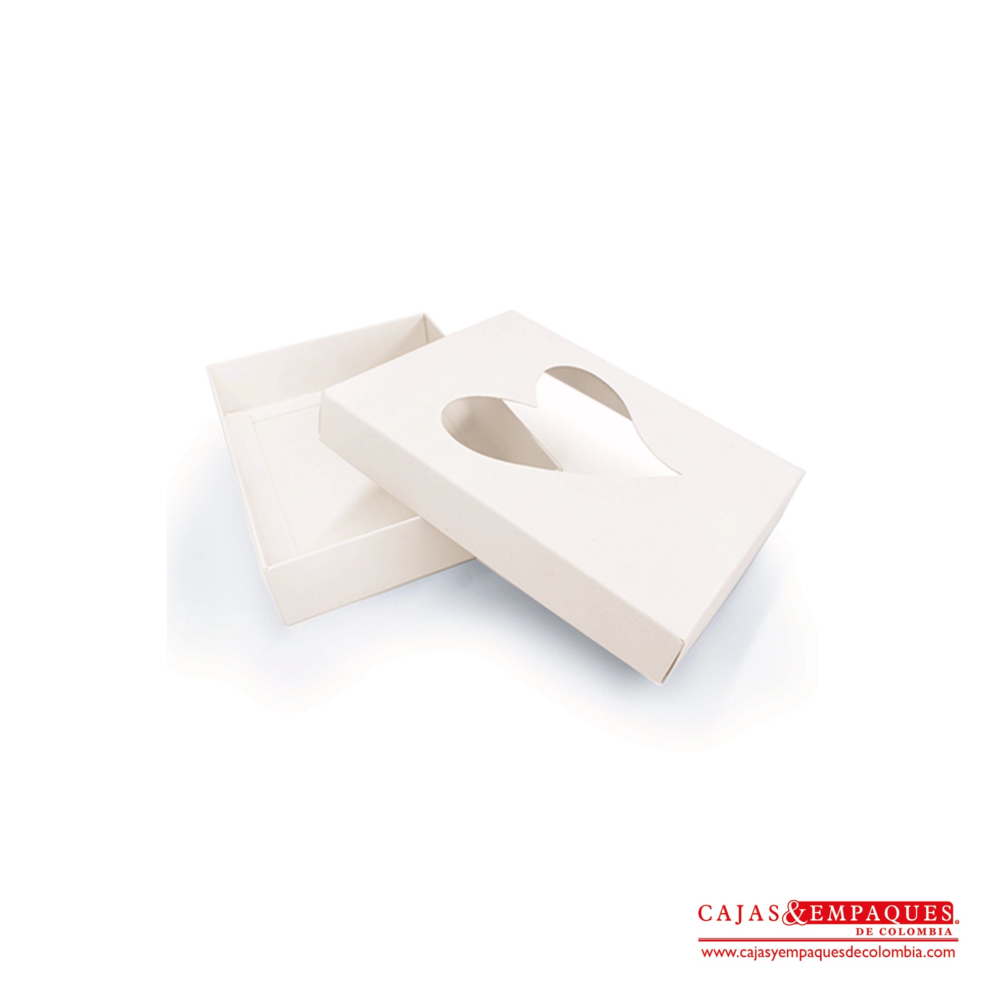 Caja ecológica tapa y base con ventana 20x15x4 cm crema Cajas y Empaques de Colombia