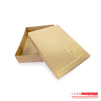 Caja ecológica tapa y base 30.5x23.5x7 cm café feliz día Cajas y Empaques de Colombia