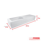 Caja ecológica tapa y base con ventana 40x12x7 cm blanco Cajas y Empaques de Colombia