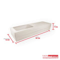 Caja ecológica tapa y base con ventana 40x12x7 cm crema Cajas y Empaques de Colombia