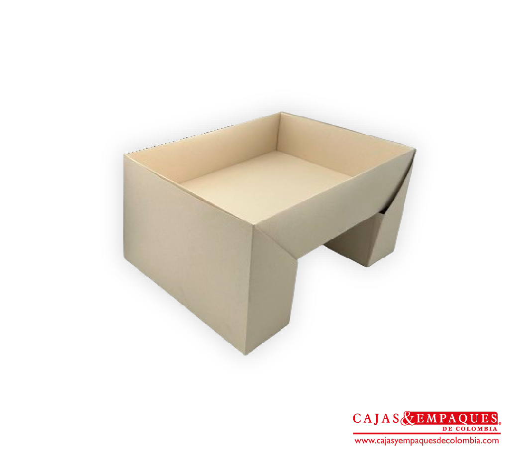 Caja ecológica funda tipo mesa desayuno 35x26x8 cm crema Cajas y Empaques de Colombia