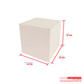 Caja ecológica tipo cubo 10x10x10 cm crema Cajas y Empaques de Colombia