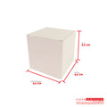 Caja ecológica tipo cubo 6.5x6.5x6.5 cm crema Cajas y Empaques de Colombia