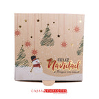 Caja ecológica plegadiza 10x10x5cm navidad con estampado Cajas y Empaques de Colombia