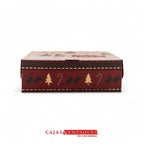 Caja ecológica plegadiza 19x16x7cm navidad con estampado Cajas y Empaques de Colombia