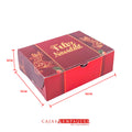 Caja ecológica plegadiza 15x11x5 cm roja navidad Cajas y Empaques de Colombia