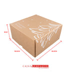 Caja ecológica plegadiza 18.5x18.5x9cm navidad árbol Cajas y Empaques de Colombia