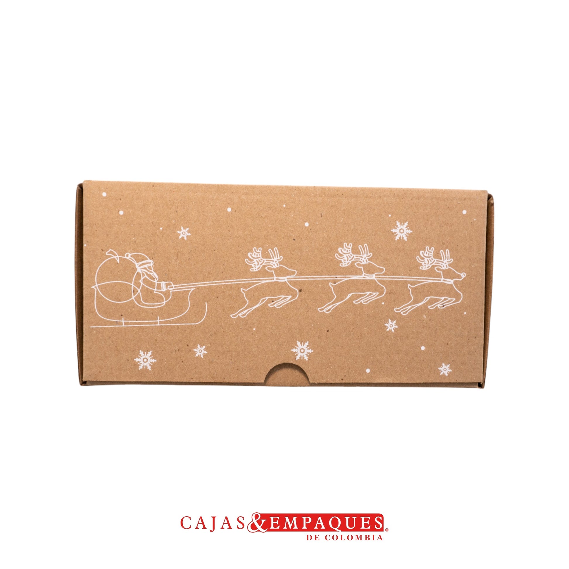 Caja ecológica plegadiza 18.5x18.5x9cm navidad bolitas Cajas y Empaques de Colombia