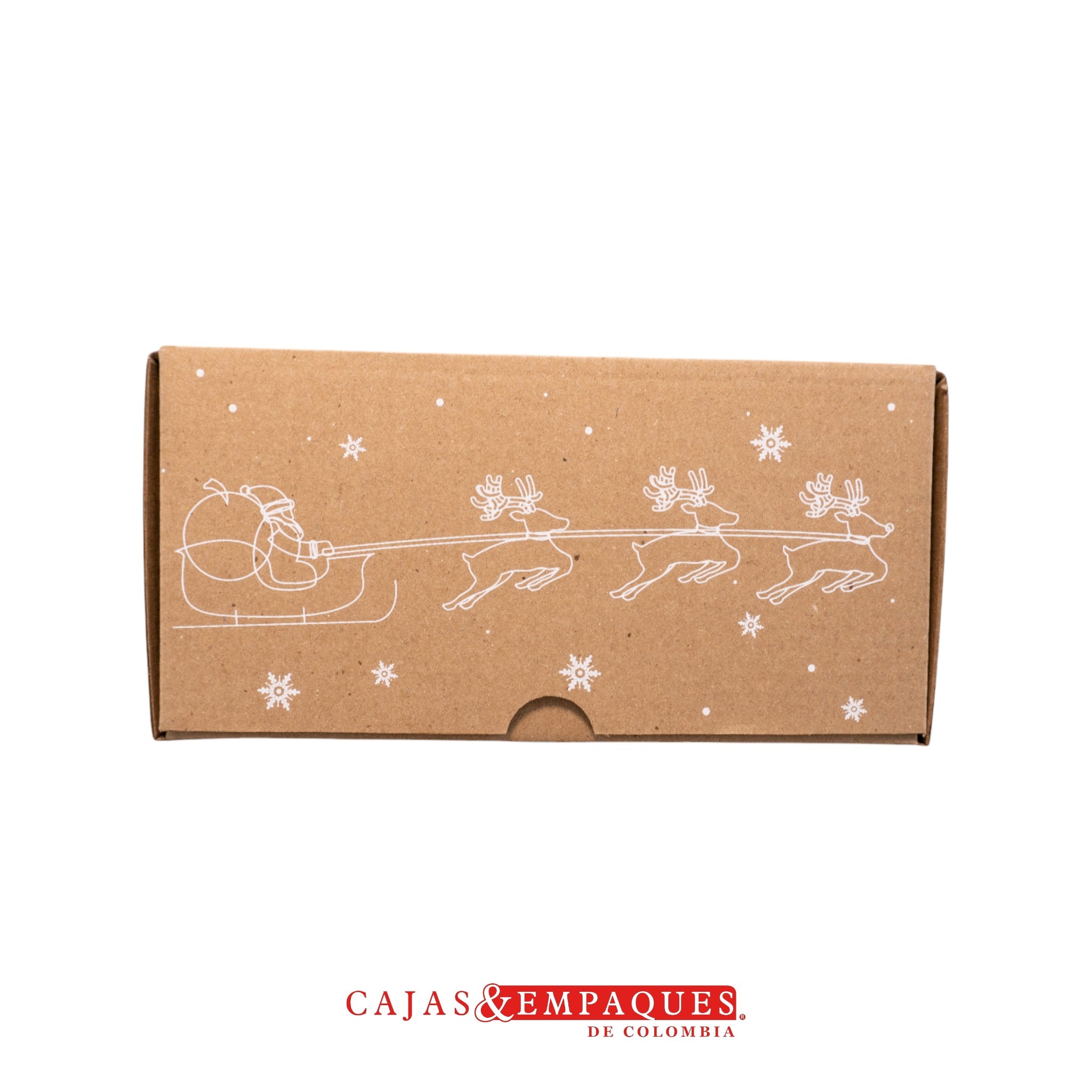 Caja ecológica plegadiza 18.5x18.5x9cm navidad bolitas Cajas y Empaques de Colombia