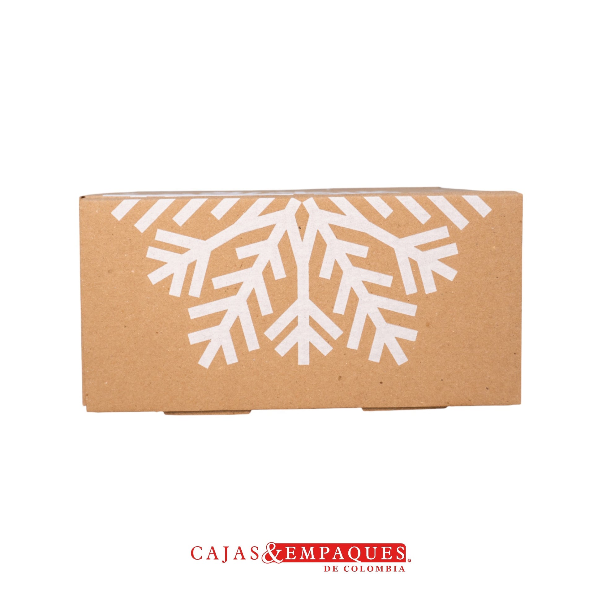Caja ecológica plegadiza 18.5x18.5x9cm navidad copo Cajas y Empaques de Colombia