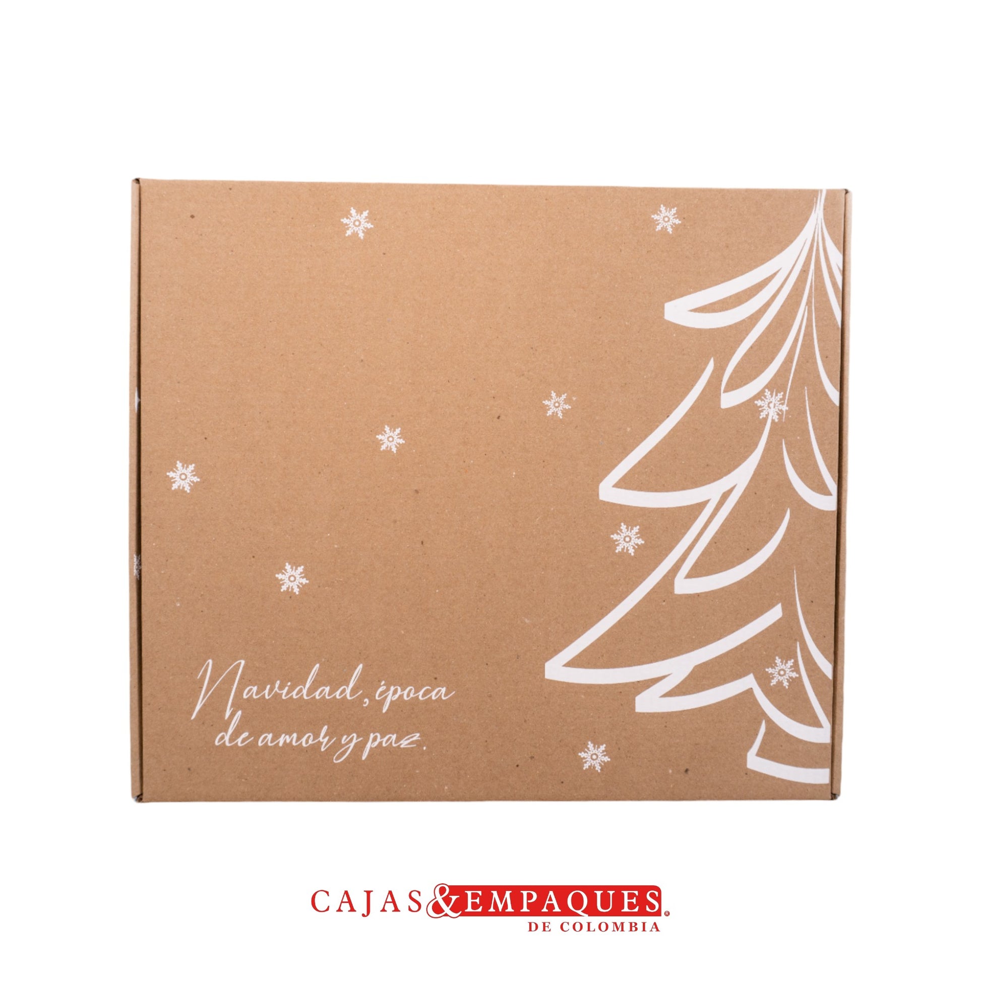 Caja ecológica plegadiza 22x23x9cm navidad árbol Cajas y Empaques de Colombia