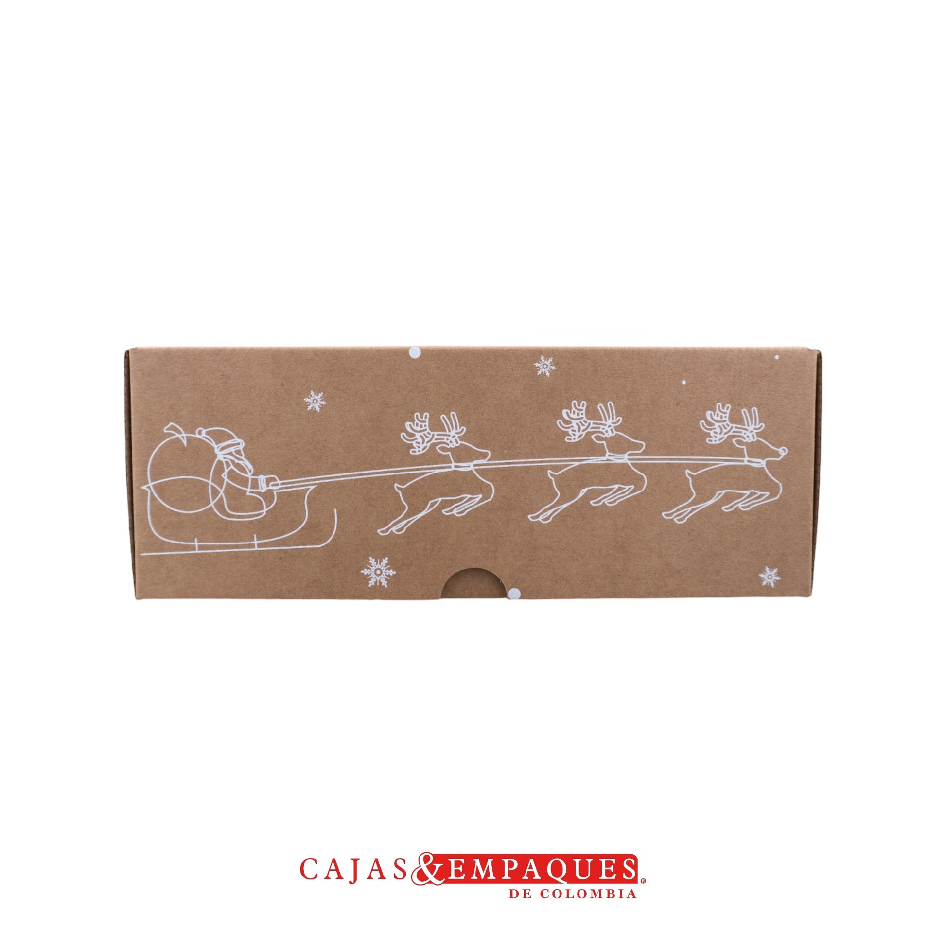 Caja ecológica plegadiza 22x23x9cm navidad bolitas Cajas y Empaques de Colombia
