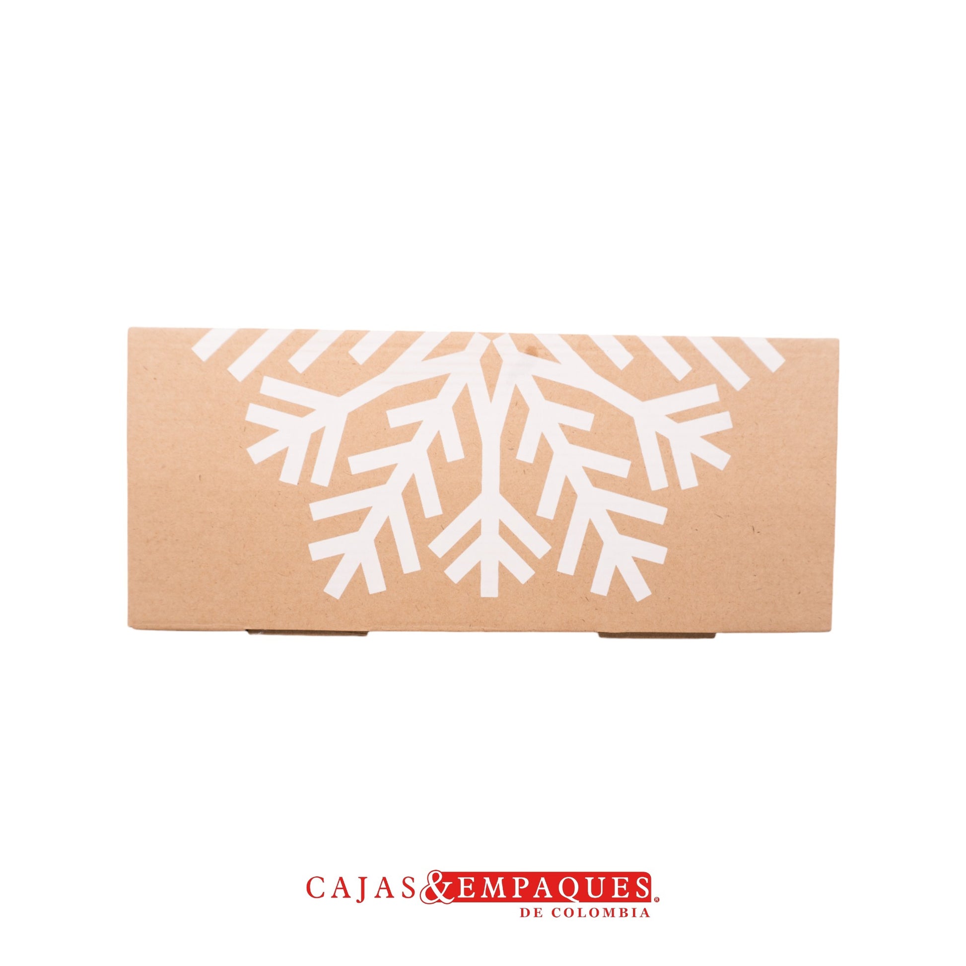 Caja ecológica plegadiza 22x23x9cm navidad copo Cajas y Empaques de Colombia