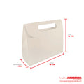 Caja ecológica tipo cartera 16x5x14 cm crema Cajas y Empaques de Colombia