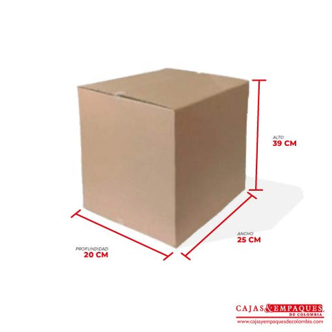 Caja ecológica de embalaje 25x20x39 cm Cajas y Empaques de Colombia