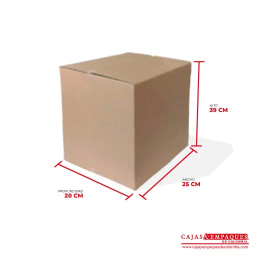 Caja ecológica de embalaje 25x20x39 cm Cajas y Empaques de Colombia