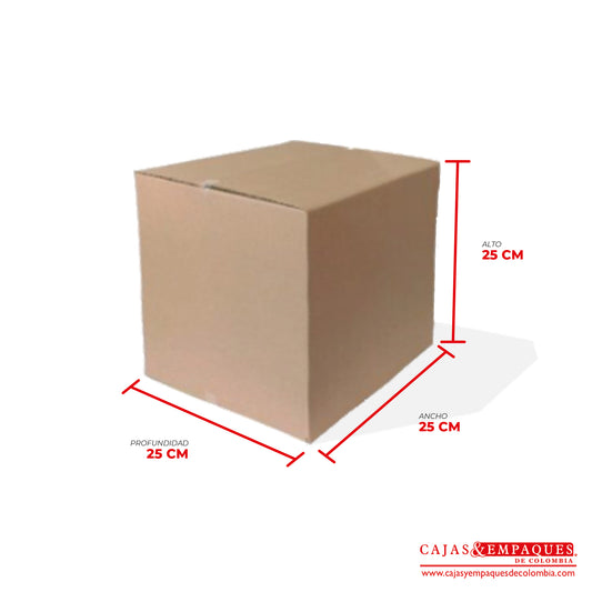Caja ecológica de embalaje 25x25x25 cm Cajas y Empaques de Colombia