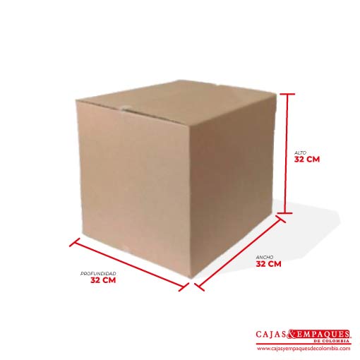 Caja ecológica de embalaje 32x32x32 cm Cajas y Empaques de Colombia