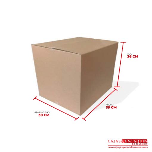 Caja ecológica de embalaje 39x30x26 cm Cajas y Empaques de Colombia