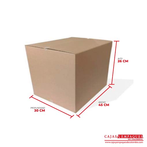 Caja ecológica de embalaje 45x30x26 cm Cajas y Empaques de Colombia