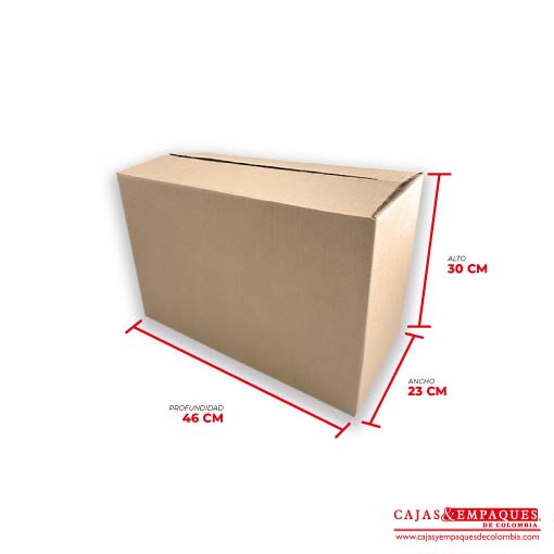 Caja ecológica de embalaje 46x23x30 cm Cajas y Empaques de Colombia