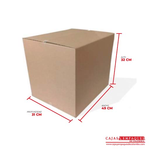 Caja ecológica de embalaje 49x31x32 cm Cajas y Empaques de Colombia