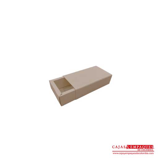 Caja ecológica base y funda 15.5x8.5x4 cm café Cajas y Empaques de Colombia
