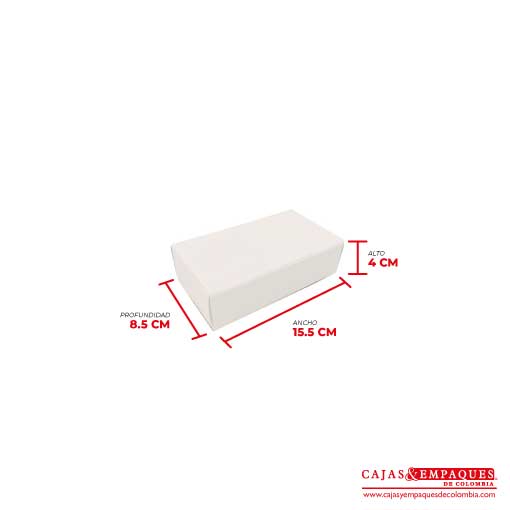 Caja ecológica base y funda 15.5x8.5x4 cm crema Cajas y Empaques de Colombia