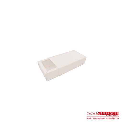 Caja ecológica base y funda 15.5x8.5x4 cm crema Cajas y Empaques de Colombia