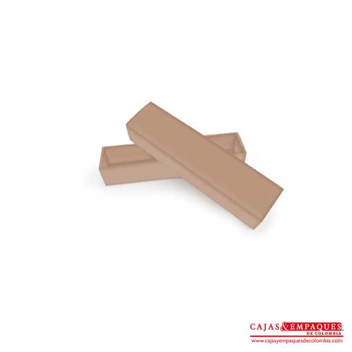 Caja ecológica base y funda 17x4x3 cm café Cajas y Empaques de Colombia