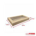 Caja ecológica base y funda con ventana 23x13x2.7 cm café Cajas y Empaques de Colombia
