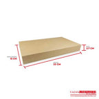 Caja ecológica base y funda 23x13x2.7 cm café Cajas y Empaques de Colombia