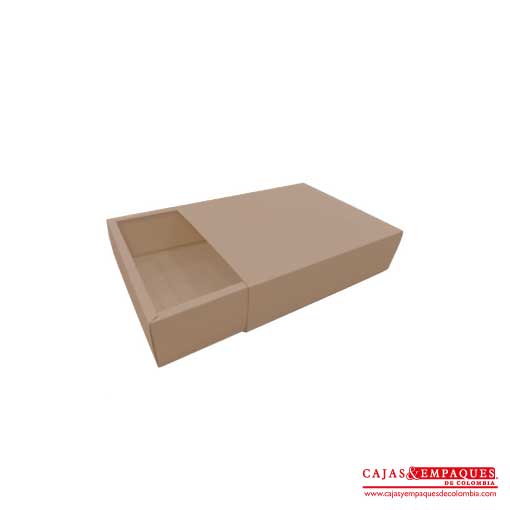 Caja ecológica base y funda 24x20x6 cm café Cajas y Empaques de Colombia
