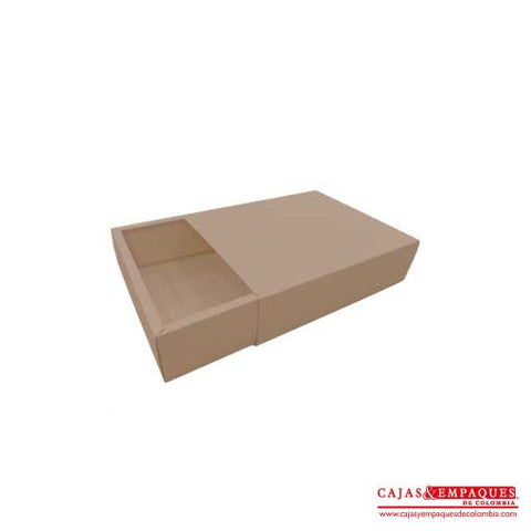 Caja ecológica base y funda 24x20x6 cm café Cajas y Empaques de Colombia