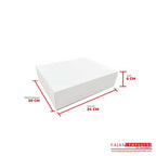 Caja ecológica base y funda 24x20x6 cm blanco Cajas y Empaques de Colombia