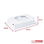 Caja Funda Deslizable con Ventana en Acetato 26.5x18.5x5.5 cm Blanco Cajas y Empaques de Colombia