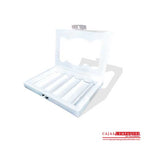 Caja ecológica solapa con ventana 29x20x2.5 cm blanco Cajas y Empaques de Colombia
