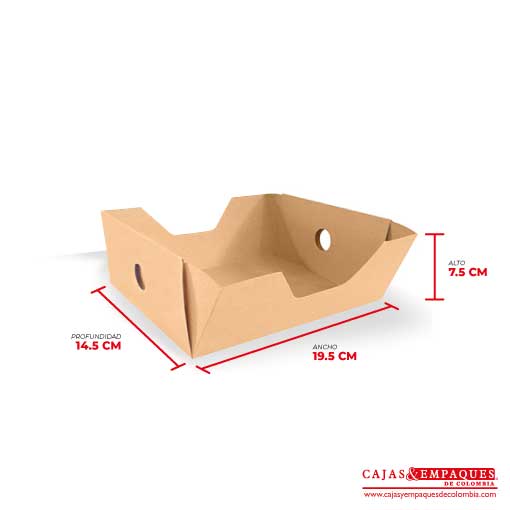 Caja Funda Deslizable con Bandeja 30x15x9 cm café Cajas y Empaques de Colombia