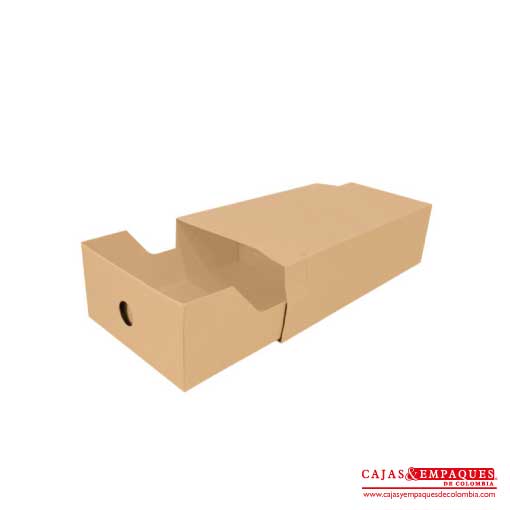 Caja Funda Deslizable con Bandeja 30x15x9 cm café Cajas y Empaques de Colombia