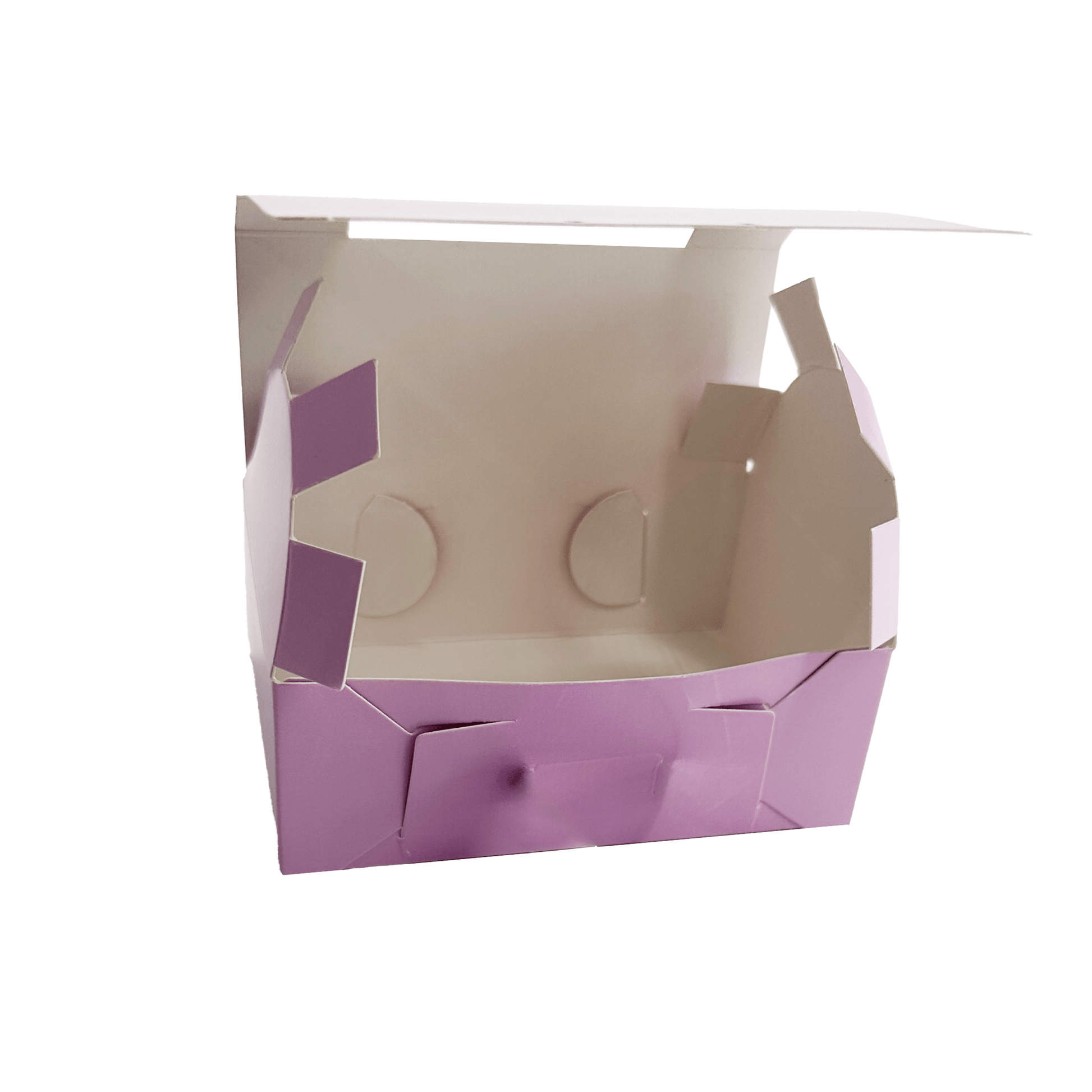 Caja ecológica plegadiza para mug lila 12,2x8,5x8,6 cm Cajas y Empaques de Colombia