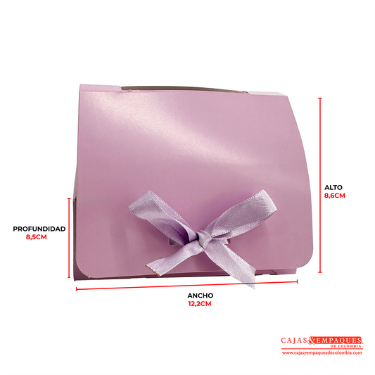 Caja ecológica plegadiza para mug lila 12,2x8,5x8,6 cm Cajas y Empaques de Colombia