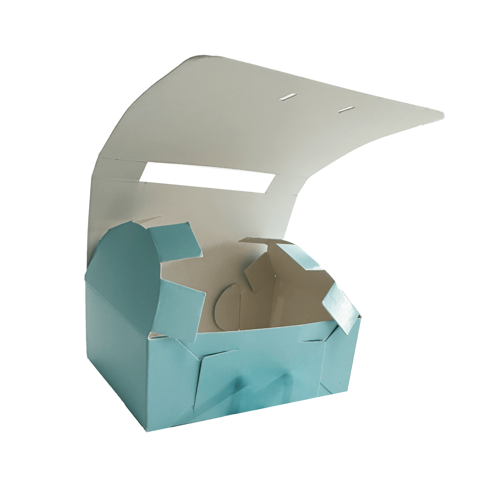Caja ecológica plegadiza para mug azul 12,2x8,5x8,6 cm Cajas y Empaques de Colombia